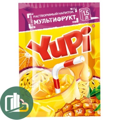 Напиток растворимый YUPI Мультифрукт 15гр 1/24