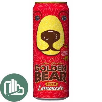 Напиток Arizona Golden Bear Lemonade Strawberry ж/б 650мл 1/24