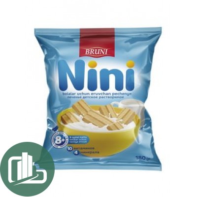 Печенье детское NINI (8+мес) 180гр 1/12 Krember
