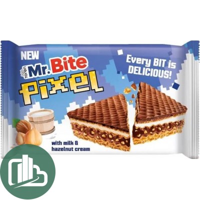 АТВ Вафли 30гр Mr.Bite PIXEL ОРЕХОВЫЙ 1/24 (6)