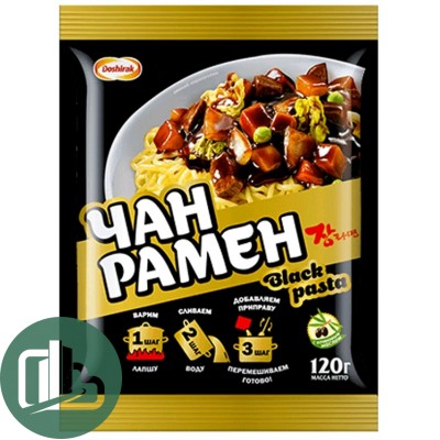 Доширак Чан Рамен Black pasta 120гр 1/20