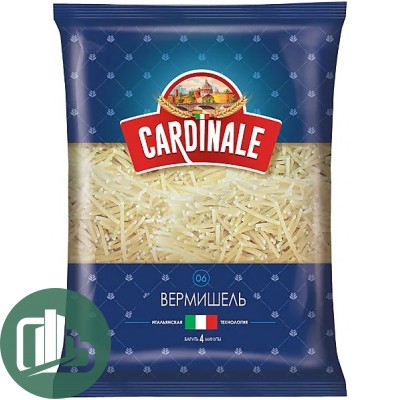 Cardinale Макароны Вермишель 400гр 1/20 ЯР030