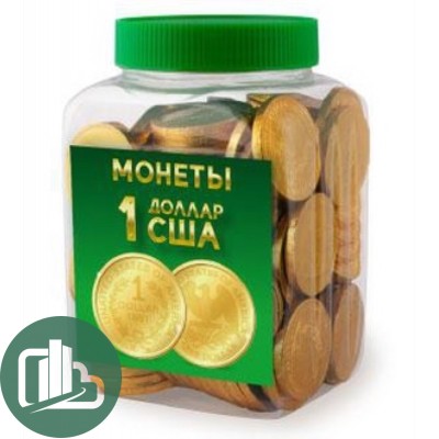 МОНЕТЫ в банке 1 доллар золотом 7гр 1/130 (6) CM-5-2