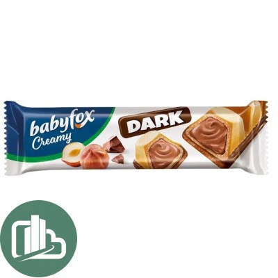 Яшкино Вафельный батончик BabyFox Creamy Dark орех 18,2гр 1/24 (6)
