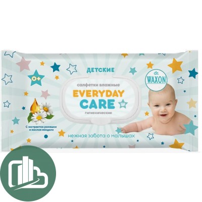 Детские Салфетки влажные EVERYDAY  CARE  120 шт.