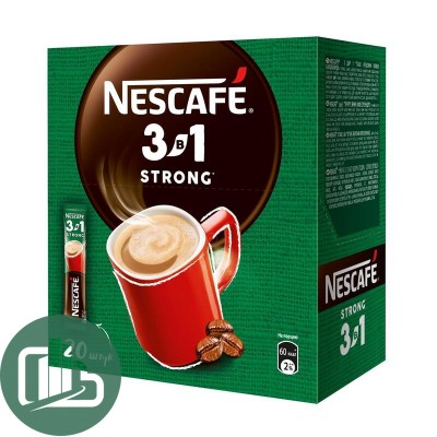 Нескафе 3 в 1 14,5 гр. Крепкий 1/60 (Шоубокс)