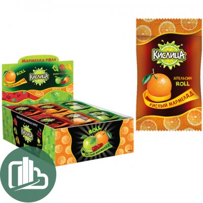Кислица мармелад (ролл) ассорти вкусов 10г. 1/24