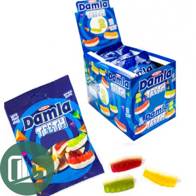 АТВ Жевательный мармелад 80гр DAMLA Зубки 1/12