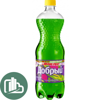 Добрый Газ 1л Киви Виноград 1/12 ПЭТ