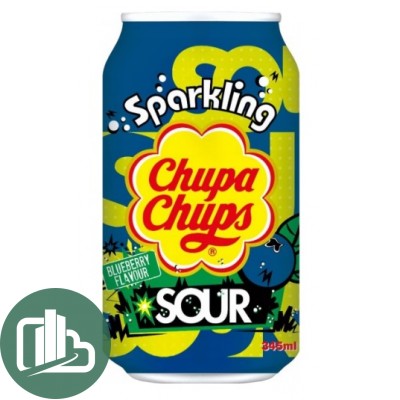 Напиток Chupa Chups Кислая Черника 0,345л 1/24 ж/б