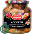 Валд Погр Грибы ассорти из Маринов грибов с луком и морковью 500мл  1/8
