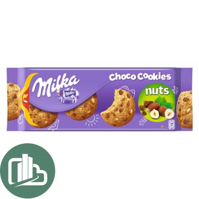 Печенье  Милка Сhoco Cookies Nuts 135гр 1/24