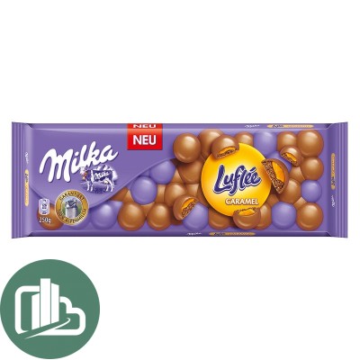 Милка Шоколадная плитка Luflee карамель 250г 1/10 