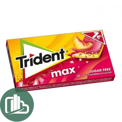 Жев/резинка TRIDENT Mих со вкусом персик и арбуз 23гр 1/12