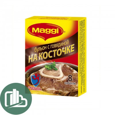 Магги бульон с говядиной на кост, куб, 72гр 1/34