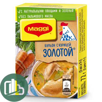 Магги бульон с курицей золотой 72гр 1/34