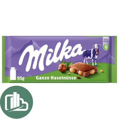 Милка 95гр цельный фундук  1/17