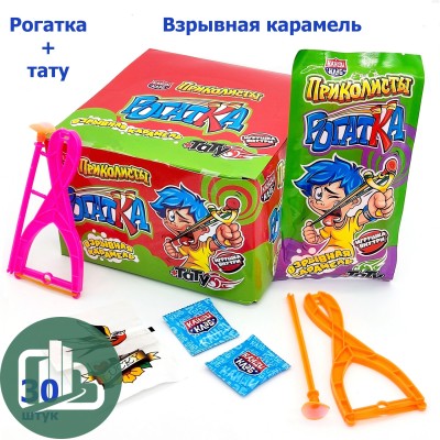 Взрывная кар с тату Приколисты Рогатка 1г 1/30 (12)