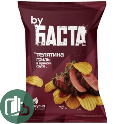 Чипсы БАСТА 120гр Телятина гриль 1/10