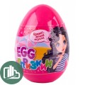 КАНДИ МАСТЕР Яйцо пластиковое 170гр EGG Сюрпризкин (синий и розовый) 1/24