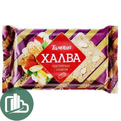 Тимоша Халва 250гр Подсолнечная с Арахисом 1/30 