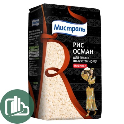 Мистраль Рис Осман для плова по-восточному 900гр 1/12