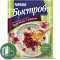 Нестле Быстров каша овсяная Брусника с медом 40гр 1/17