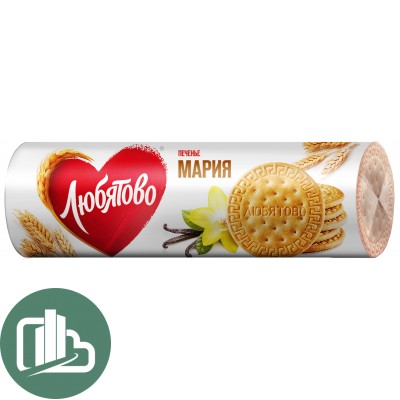 Любятово печенье Мария затяжное 192гр 1/24