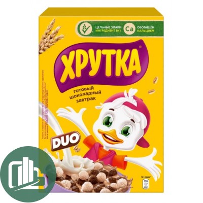 Несквик ХРУТКА DUO ШокоШарики 350гр 1/5