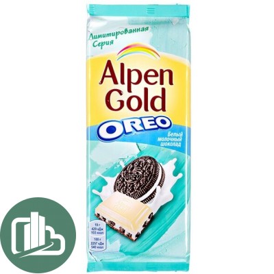 Альпен-Голд 85гр OREO Белый Молочный 1/19