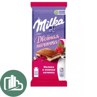 Милка   80гр Малиновая начинка 1/20