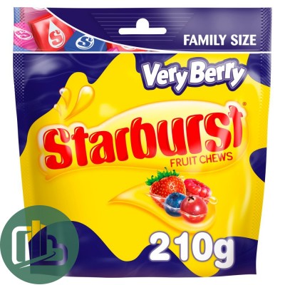 Жевательные конфеты Starburst Fruit Chews Very Berry 210гр 1/12