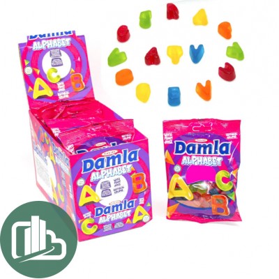 АТВ Жевательный мармелад 80гр DAMLA Алфавит 1/12