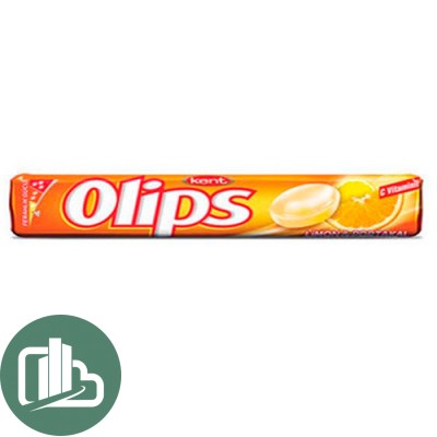 Карамель леденцовая Olips со вкусом лимона и апельсина с витамином С 28гр 1/24