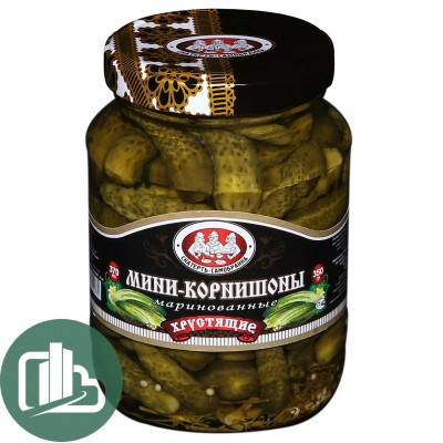 Скатерть - Самобранка Мини Корнишоны Хрустящие Маринов 370мл 1/12 ст