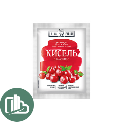 ГАЛЕРЕЯ ВКУСОВ NINA FARINA Кисель с клюквой 110гр 1/20 PKC101