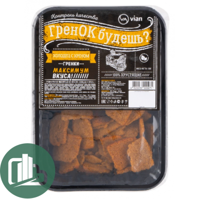 VIAN Гренки ГРЕН'OK Холодец с хреном 100гр 1/20