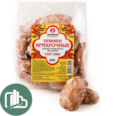 Пряники Ярмарочные  400гр 1/14 (Щекино, Демичев)