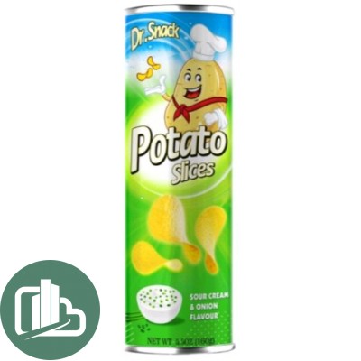 Чипсы Dr Snack 160гр Сметана и лук 1/14
