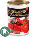 КУБАНОЧКА Фасоль Красная в томатном соусе 400гр 1/12