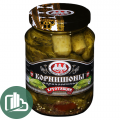 Скатерть-самобранка Огурчики корнишоны хрустящие (3-6см) ст.б 370мл. 1/12