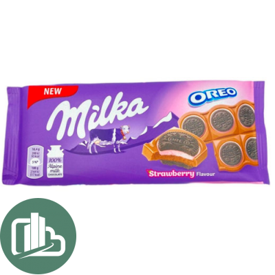 Милка орео клубника сэндвич 100гр 1/16