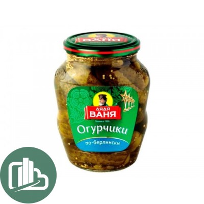 Дядя ваня Огурчики марин. по-берлински 680гр  ст/б 1/8