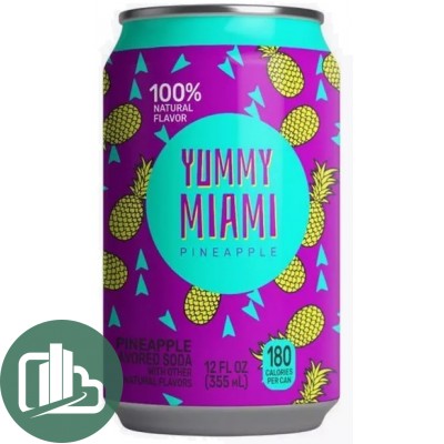 Напиток YUMMY MIAMI PINEAPPLE 355мл 1/12 ж/б США