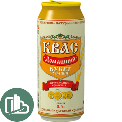 Квас Букет Чувашии Домашний ж/б 0,45л 1/24