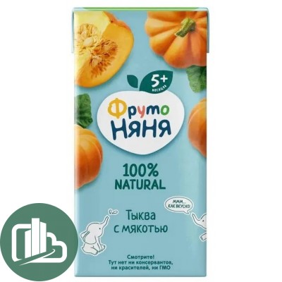 Сок ФрутоНяня 0,2л Тыква 1/18