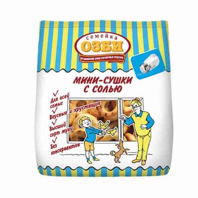 Семейка озби мини-сушки 150гр 1/24