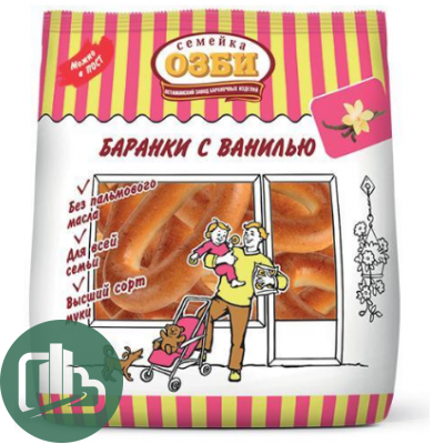 ОЗБИ Баранки с ванилью 300гр 1/6