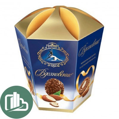 Баб. Вдохновение 150гр. шок.орех.цел. миндалем Фонарик 1/6