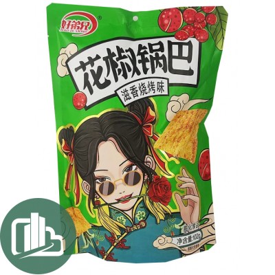 Рисовые чипсы Китай 102гр Hao Di со вкусом барбекю 1/10 (4)